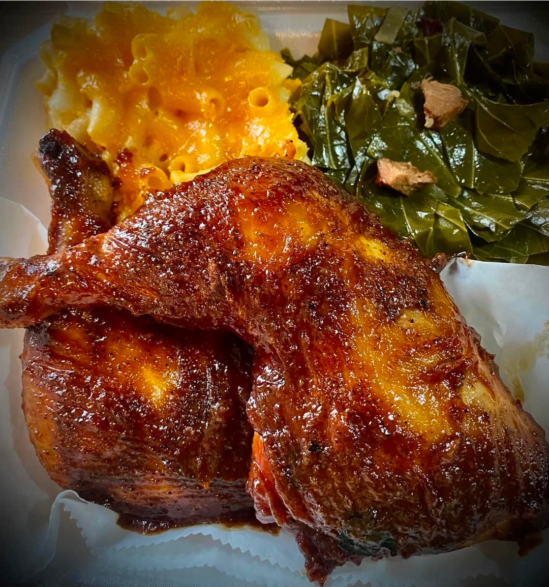 Smoked Chicken Quarter Plate